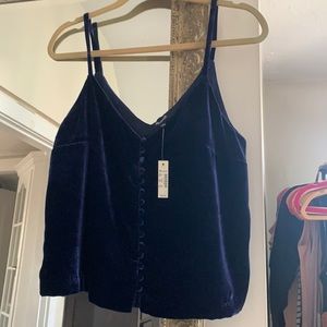 Madewell velvet tank